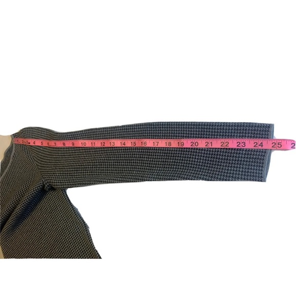 J Jill womens XS Gray Black Houndstooth sweater dress - Picture 9 of 10